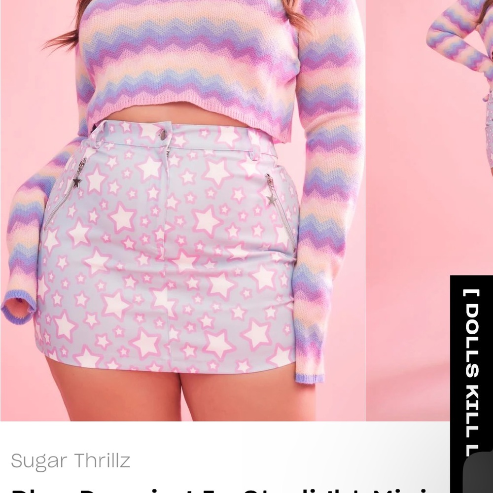 New dolls kill sugar thrillz mini skirt